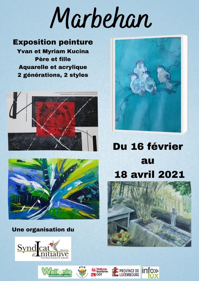 Exposition peintures aquarelle et acrylique SI Marbehan - 2021-02